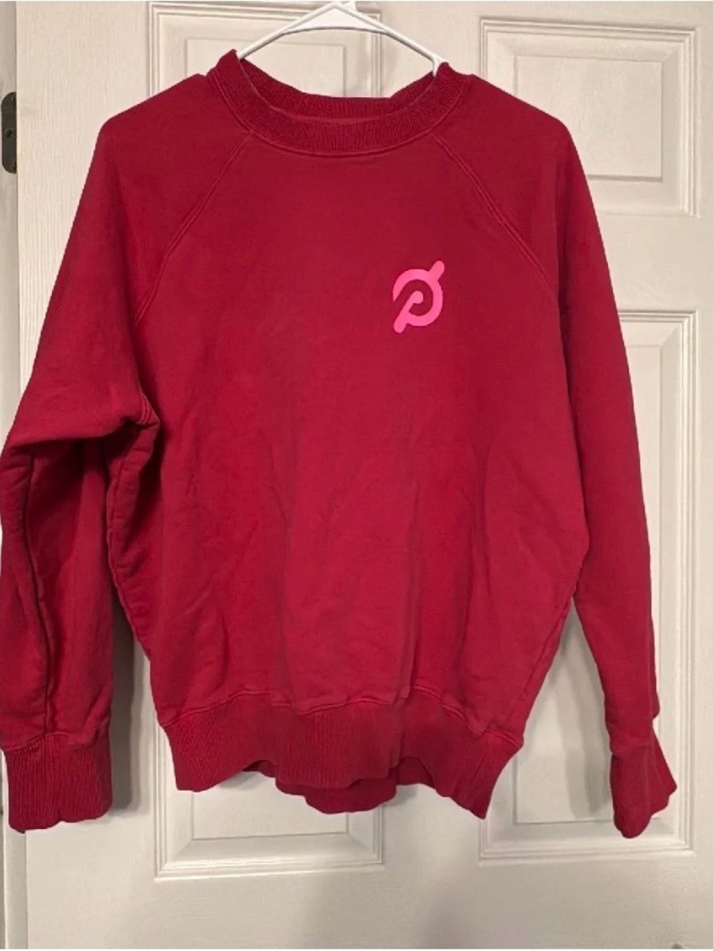 Spiritual Gangster Red Peloton Logo Crewneck Sweatshirt - Women's Sweatshirt